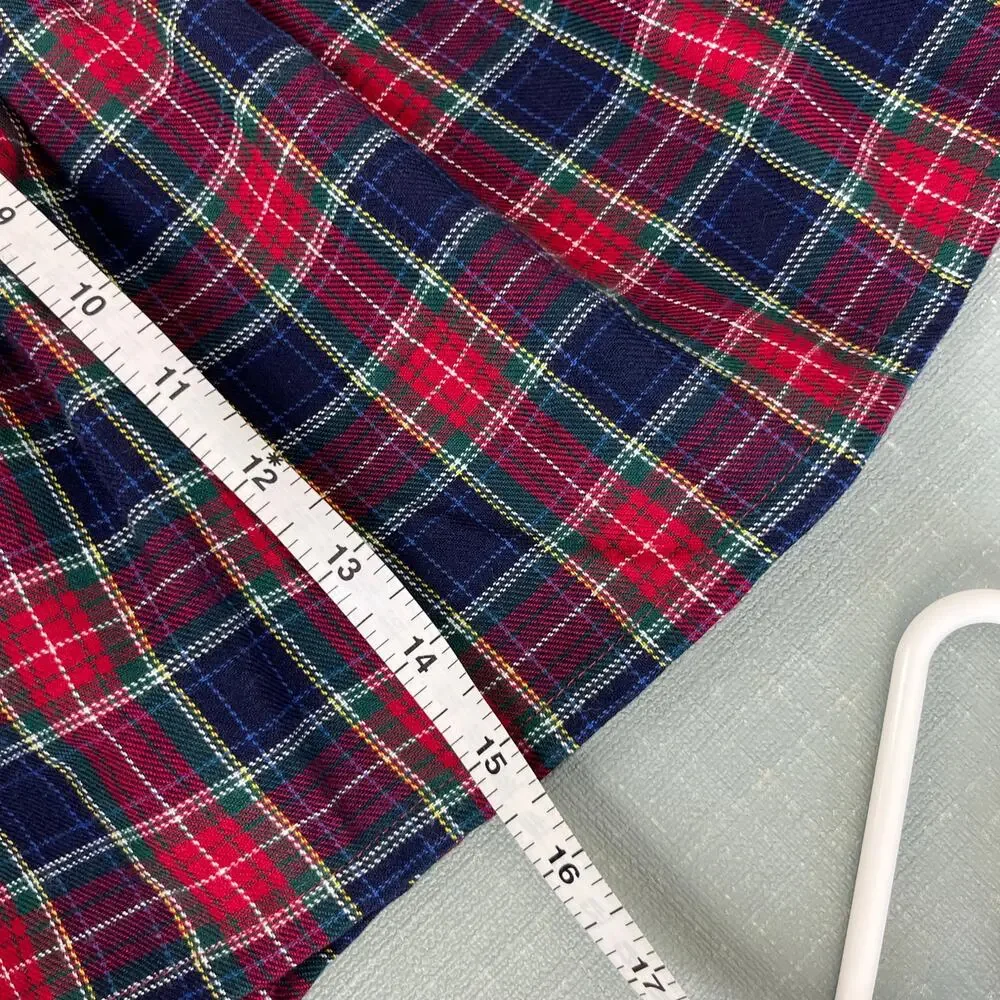 Vintage OshKosh B'gosh Plaid Bow Dress 12 Months